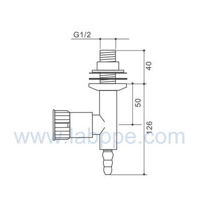 SHB1-Fume Hoods valves,gas cock,Suspended mounted,slow open,Gas OUTLET,fume hoods valve
