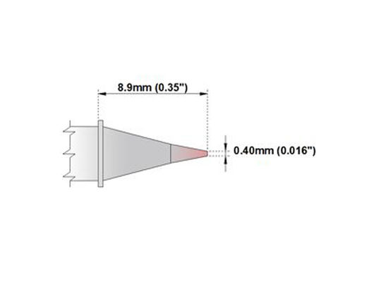 Κωνικές συγκολλώντας άκρες τύπων OKI ακρών 0.4mm για τη συγκόλληση και την επισκευή