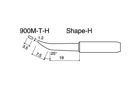Pontas de cobre de solda de solda da substituição de Hakko das pontas de 900M, bocado de solda
