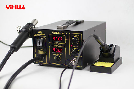 2 in 1 stazione elettronica della ripresa del PWB con la pistola dell'aria calda/il saldatoio