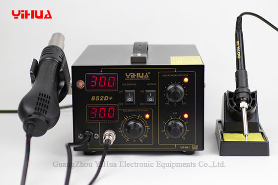 Brushless Fan 2 In 1 Soldering Station , Hot Air Rework Station