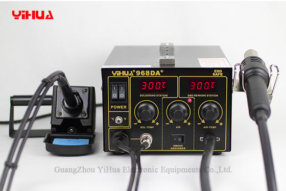 Hot Air Repair Rework Station With Digital SMD Soldering Iron Tip