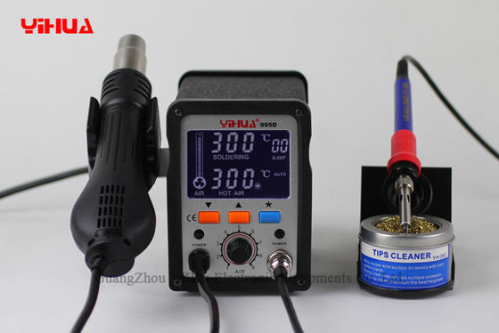LCD SMD Electronic 2 In 1 Soldering Station , PCB / IC Rework Station
