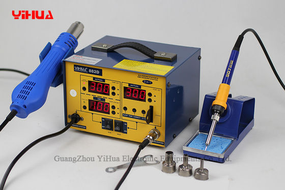 High Precision 2 In 1 Soldering Station Electronic PCB Soldering Rework Station YIHUA 882D