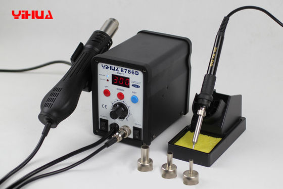 YIHUA 8786D SMD Rework Station Hot Air 2 IN 1 Soldering Station With LED Display