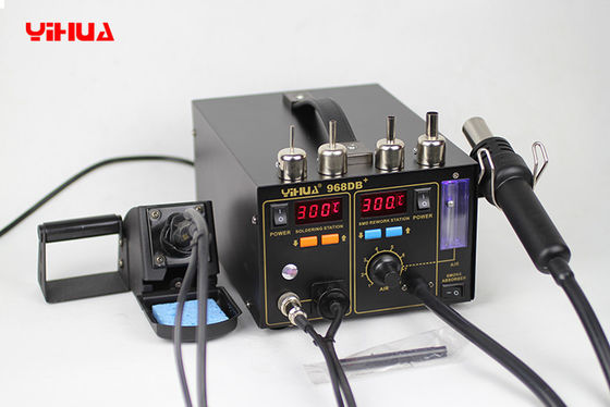 鉄 SMD のはんだ付けする溶接工および発煙の抽出器が付いている BGA の改善の場所 4in1 の熱気銃