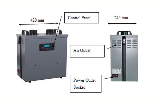 Triple Carbon Filter Portable Solder Fume Extractor For Laser Marking