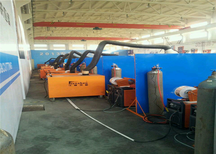 movalbe welding dust cleaner with 2 two flexible suction arm for welding machine